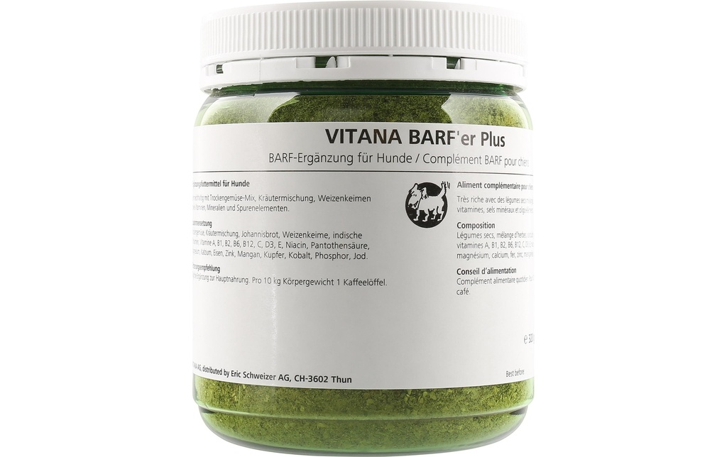 Vitana Supplément alimentaire pour chiens Barfer Plus, 320 g