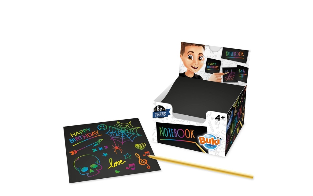 Buki Kits de peinture be tenns scratch notebook