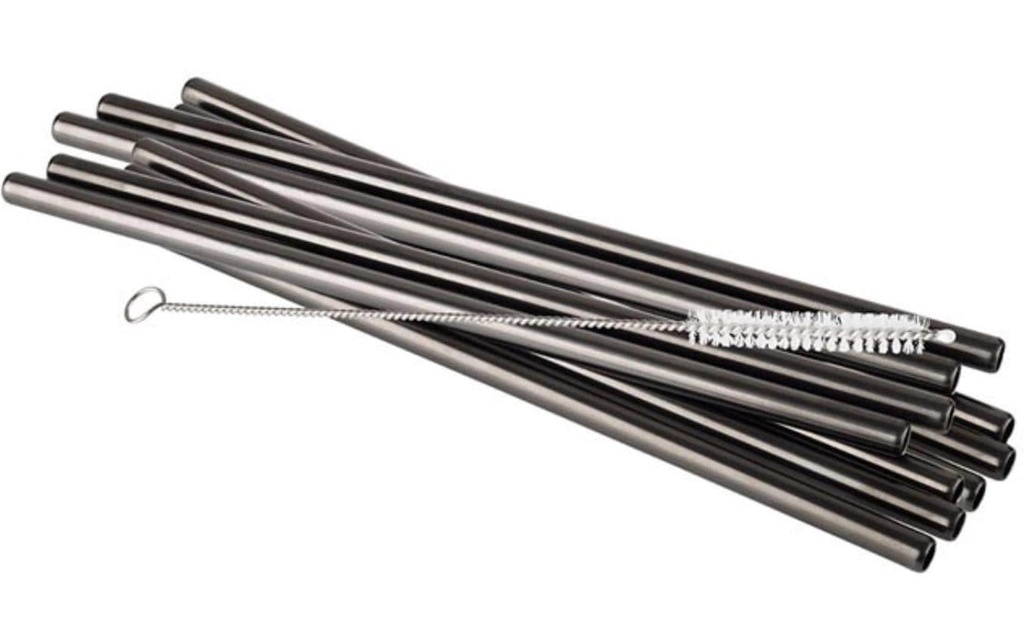 APS Paille Lot de 11, 21.5 cm, anthracite