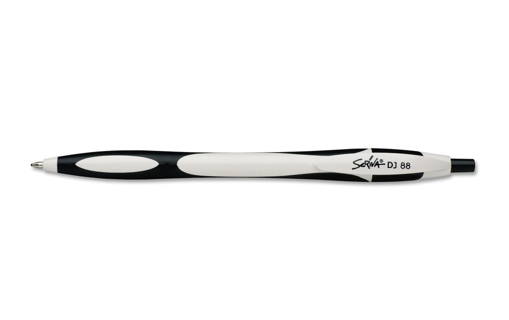Scriva Stylo bille DJ88 0.7 mm, Noir, 12 pièces