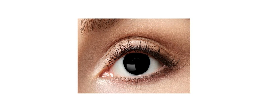 Partyartikel Lentilles de contact 3 mois sorcière noire