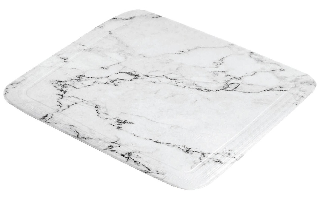 Kleine Wolke Tapis de douche Marble 55 x 55 cm, Gris/Blanc