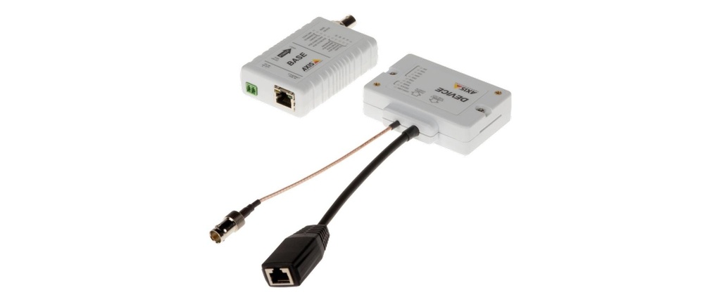 Axis Convertisseur PoE+ T8645 Kit compact PoE+ over Coax