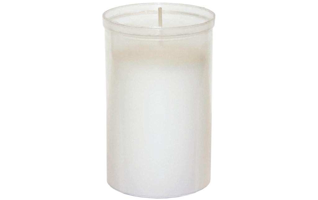 müller Kerzen Bougie funéraire petit 9.5 x 6 cm, blanc