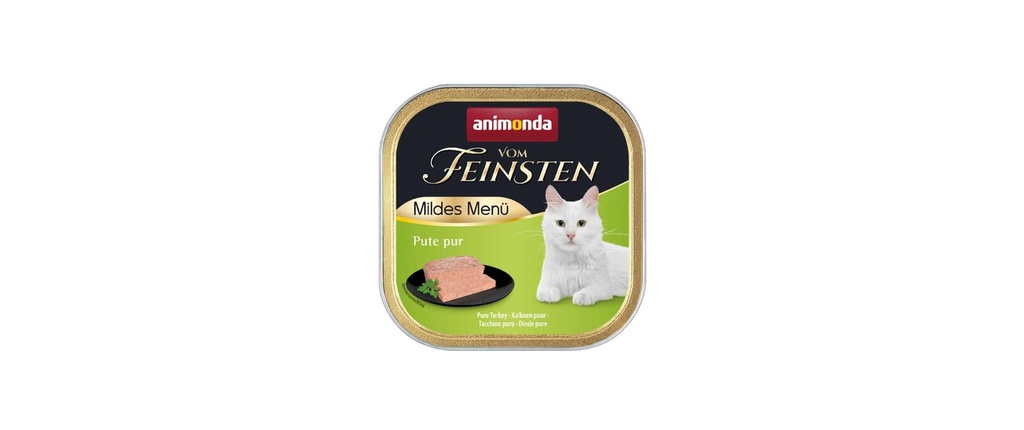 animonda Alimentation humide Vom Feinsten Menu doux Dinde pure, 100 g