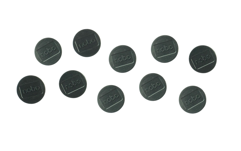Nobo Aimant Ø 3.2 cm 10 Pièce/s, Noir