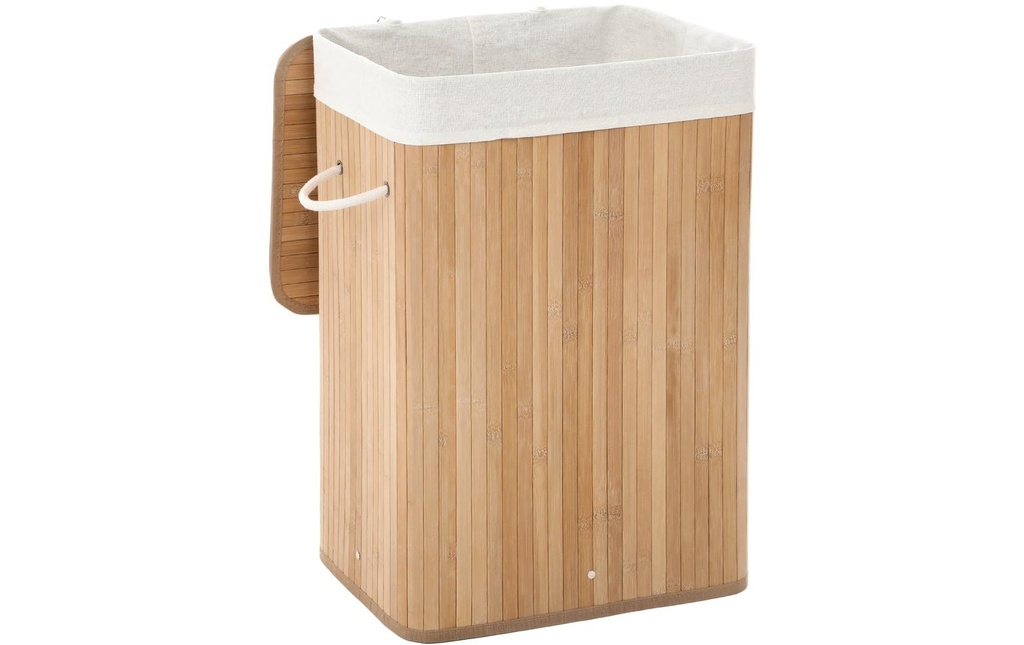 Songmics Corbeille à lessive pour le linge sec 72 l, Brun