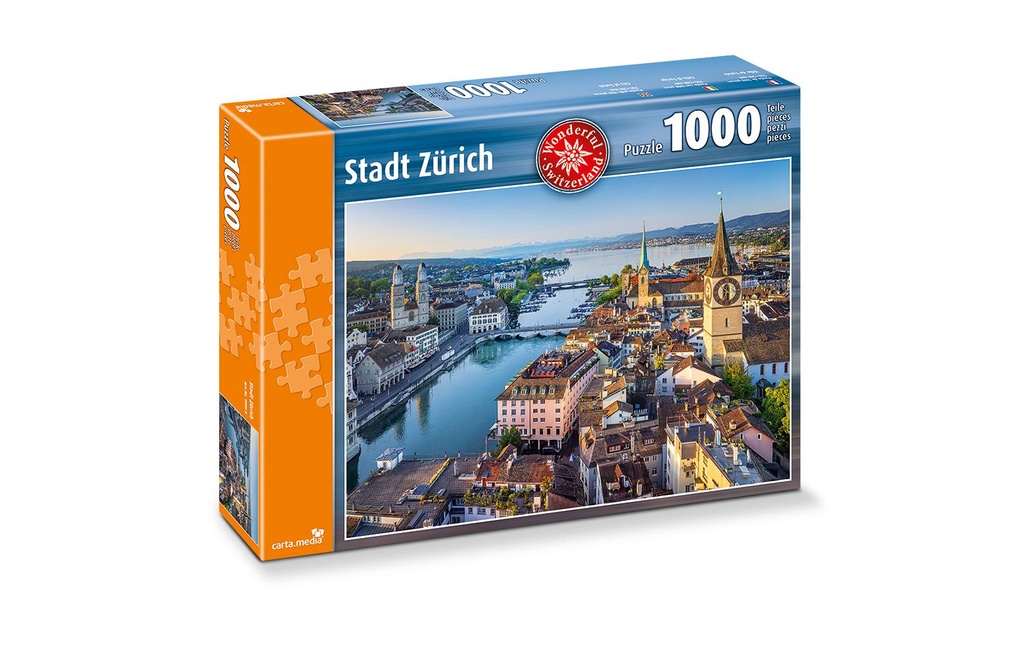 Carta.Media Puzzle Ville de Zurich 1000 pièces