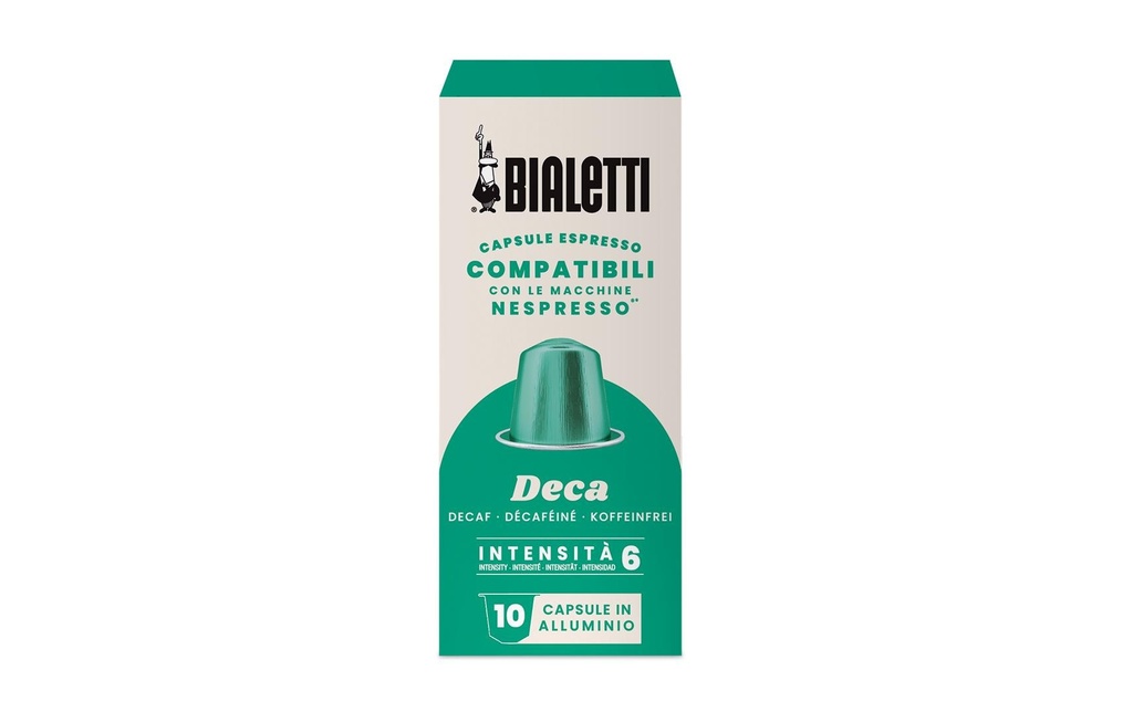 Bialetti Capsules de café Deca 10 pièces