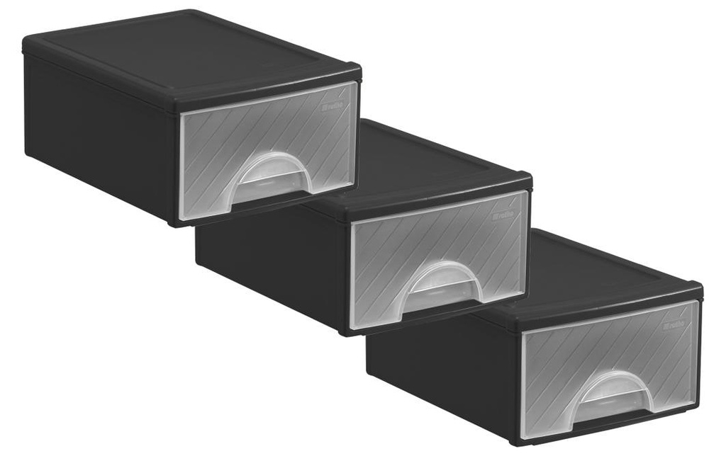 ROTHO Frontbox set de 3 petits noirs (3 pces)