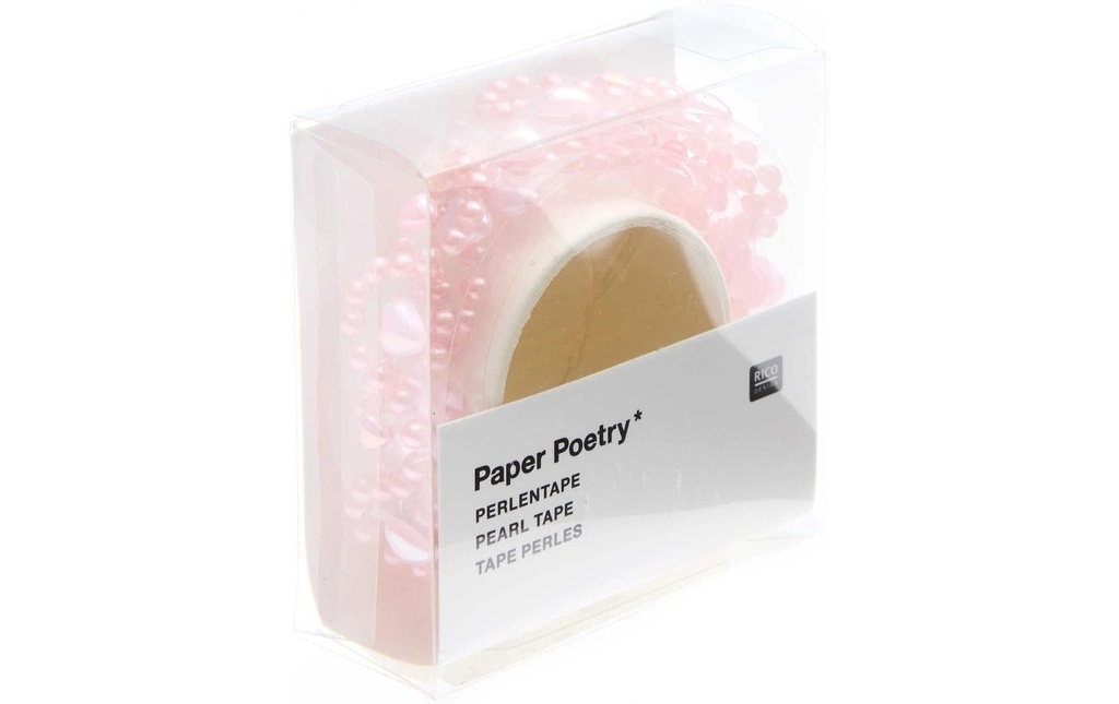Rico Design Autocollants perles Paper Poetry 50 cm, 1 Pièce/s Rose