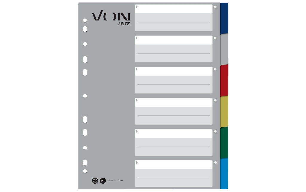 VON Registre En blanc, A4, 1-6