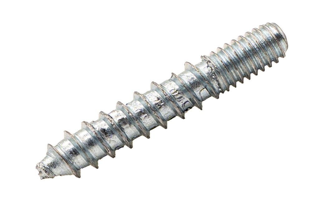 FTM Vis à double filetage, acier galvanisé M4 x 25 mm, 4 pièces