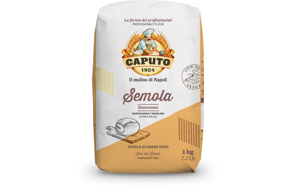 Caputo Semoule de blé dur Semola Rimacinata 1 kg