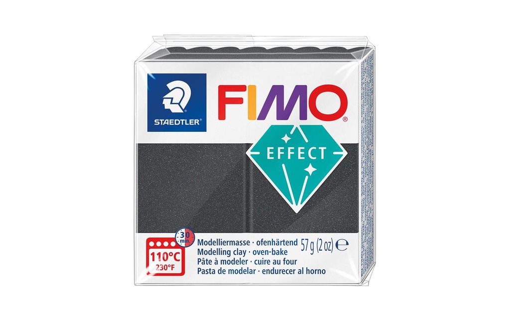 Fimo Matière à modeler Effet 57g Gris acier métallisé