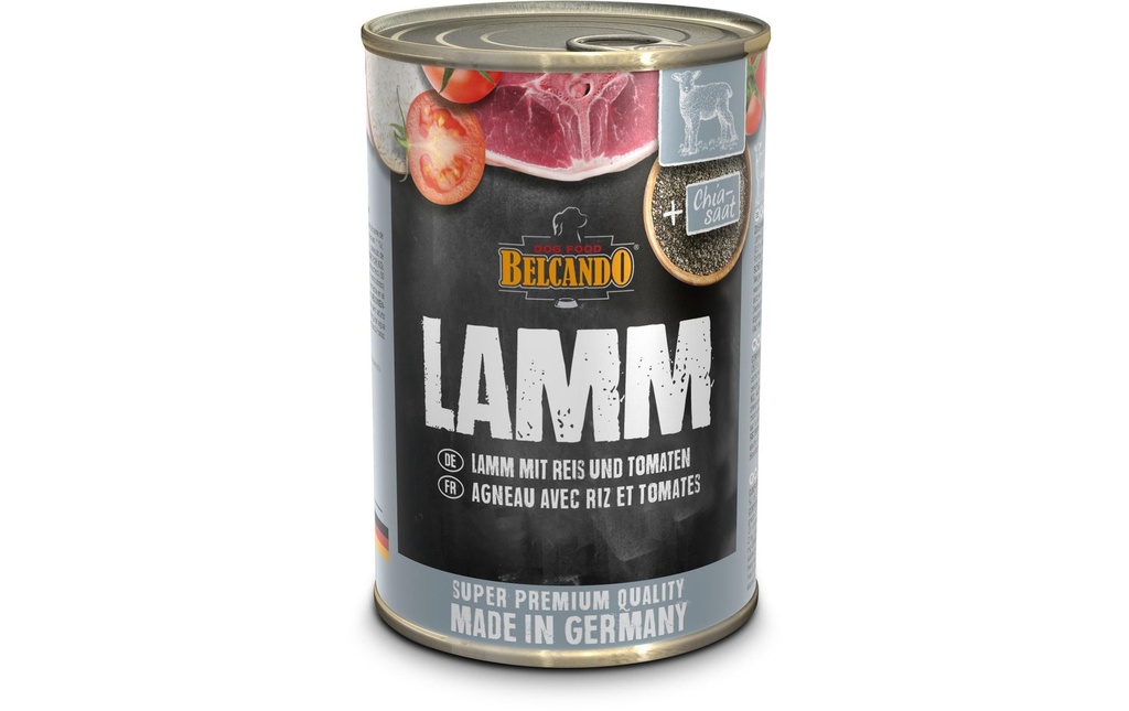 Belcando Alimentation humide Agneau avec riz & tomate, 400g