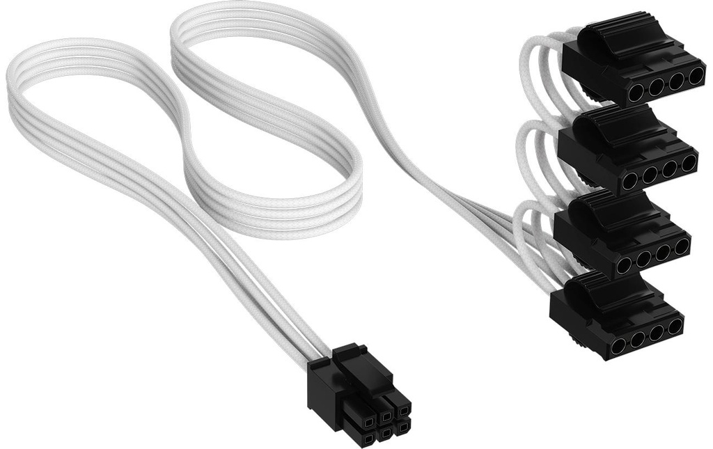 Corsair Câble électrique PATA Power Blanc, 75 cm