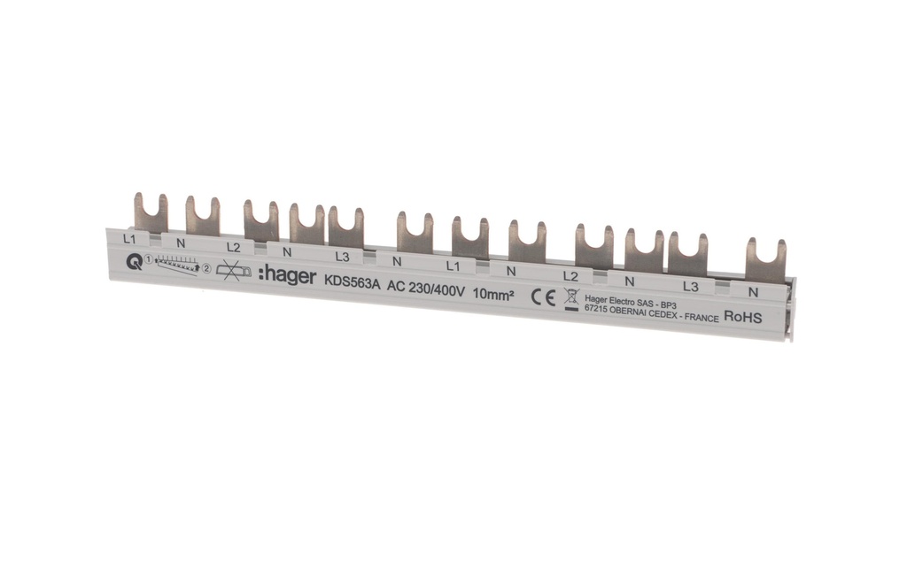 Hager Rail de connexion 12M 63A (1PN)x6 QB