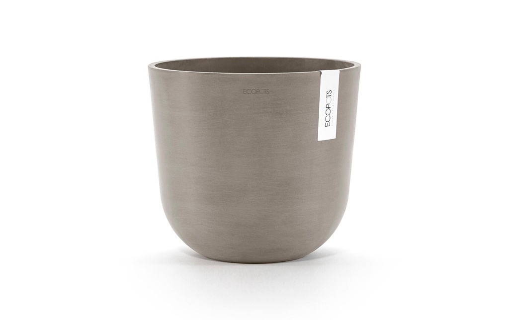 Ecopots Pot à fleur Oslo 25, French Taupe