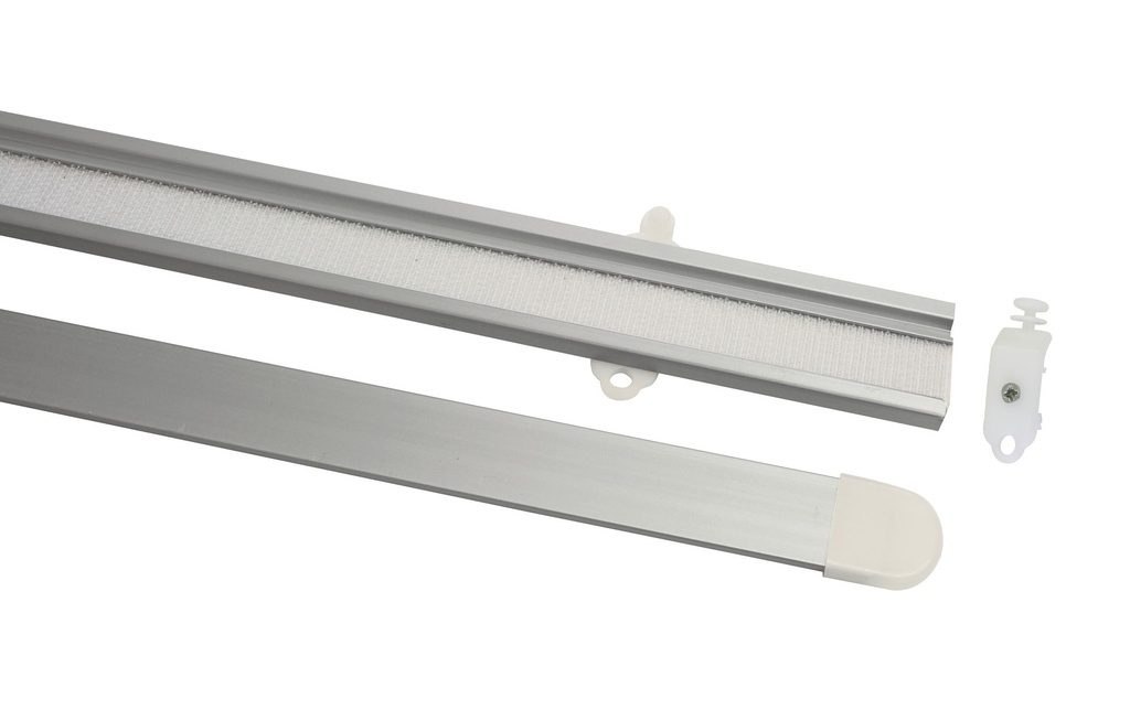 Gardinia Supports de panneau avec profil pondéré 60 cm, argent