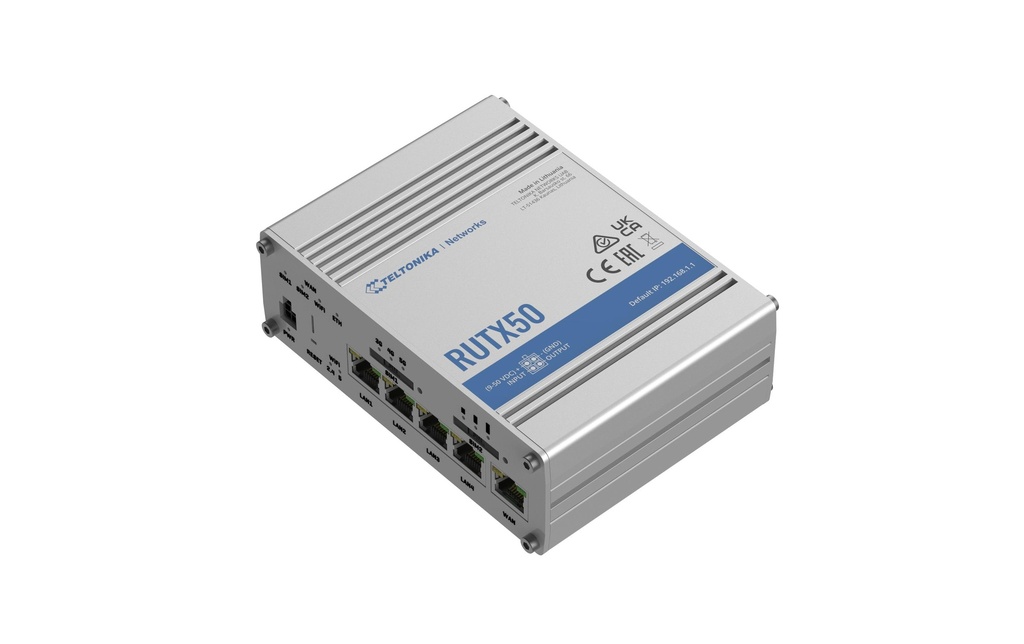 Teltonika Router Industriel 5G RUTX50  eSIM 5G, WiFi-5, 5x GE LAN
