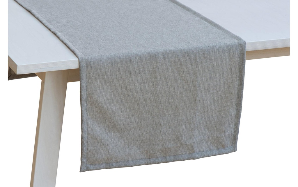 Pichler Chemin de table Panama 50 cm x 150 cm, Gris