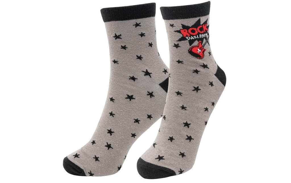 Sheepworld Chaussettes Rock la vie Taille 41 - 46, lavable (40 degrés)
