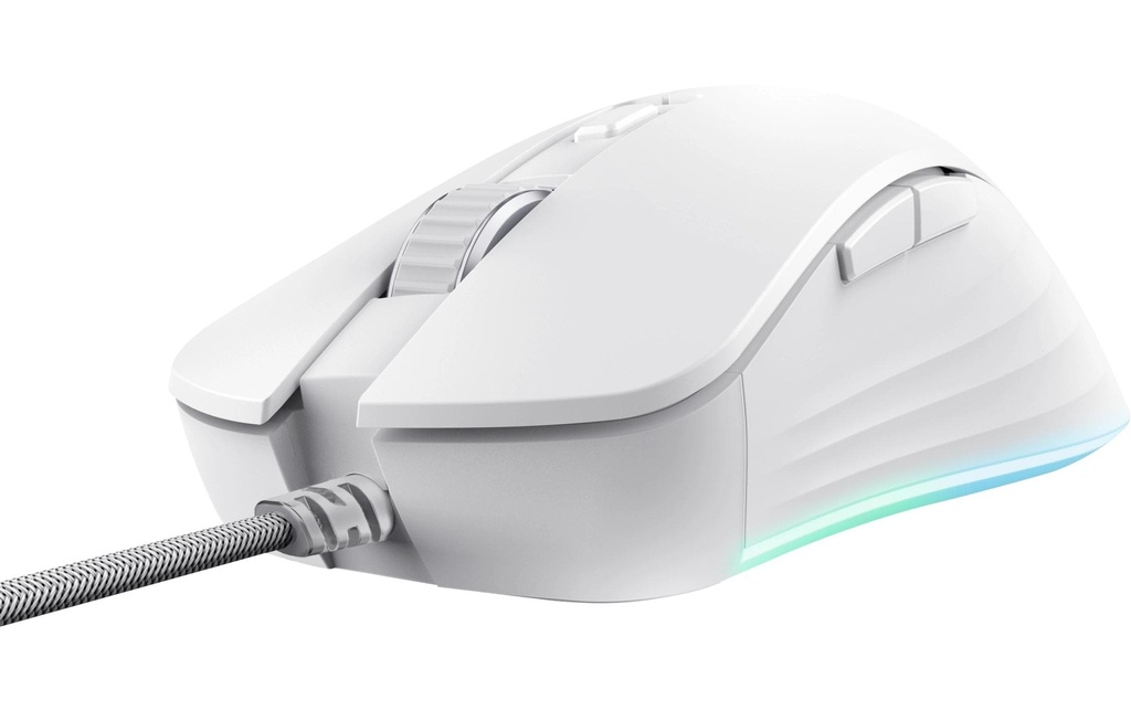 Trust Souris de gaming GXT924W YBAR+ Blanc
