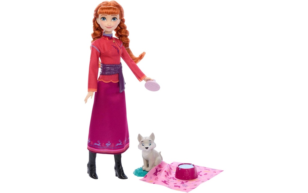 Disney Frozen Poupée Anna et bébé renard