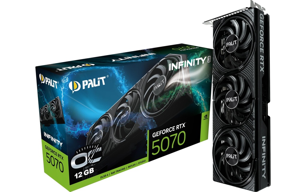 Palit Carte graphique GeForce RTX 5070 Infinity 3 OC 12 GB GDDR7