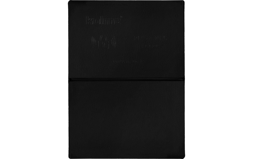 KOLMA Etui carte créd.doub.RFID noir