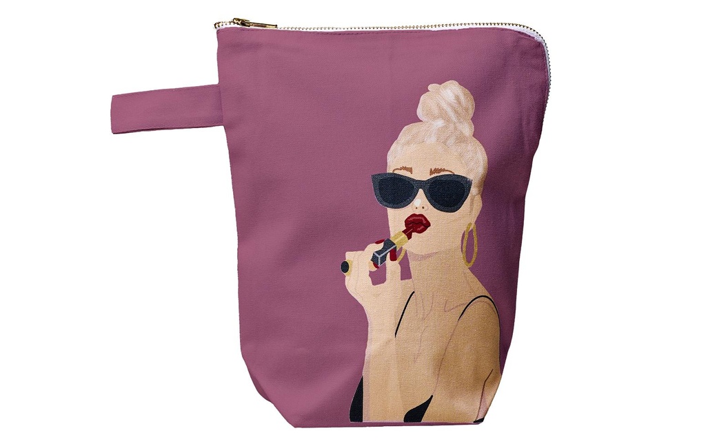 Chic Mic Trousse de toilette Cherry lips 22.5 x 26.5 x 10 cm, violet