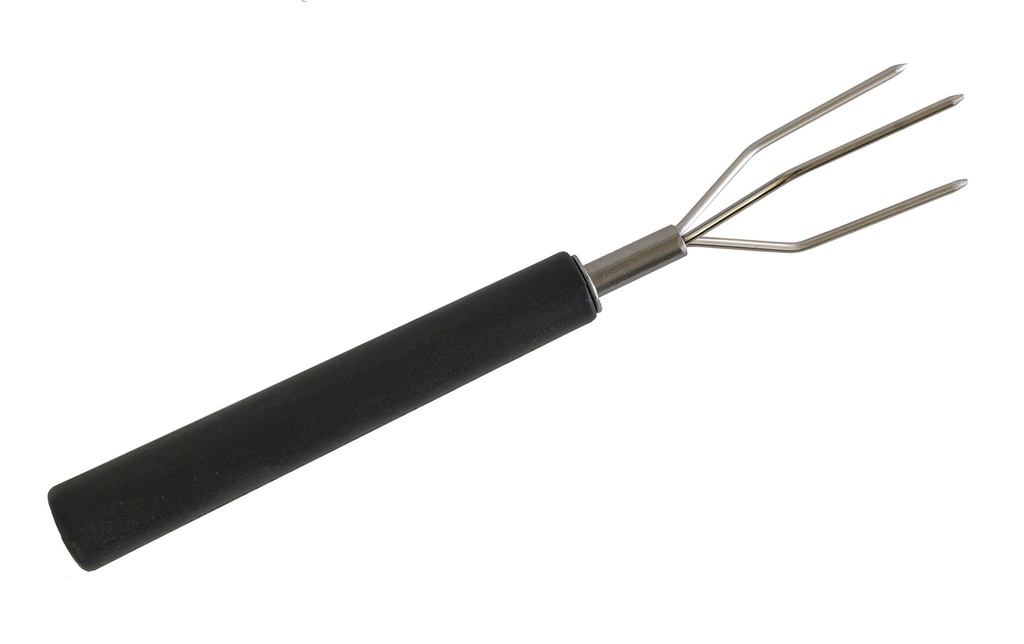 Heidi Cheese Line Fourchette à pommes de terre Black Basic 6 Pièce/s, Noir/Argenté