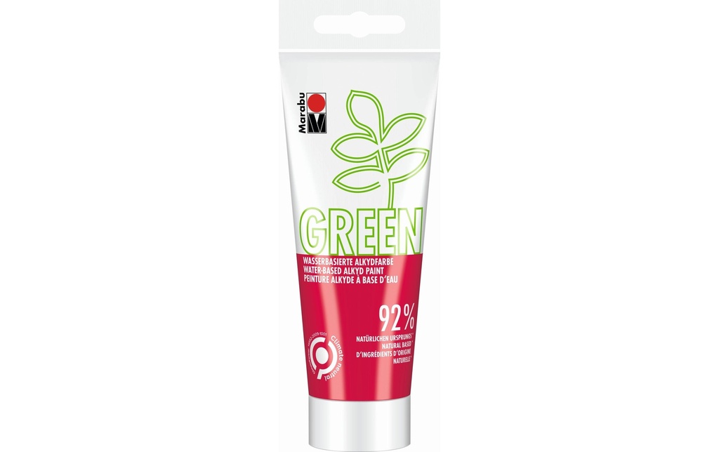 Marabu Peinture pour bricolage Peinture alkyde Green Rouge cerise, 100 ml