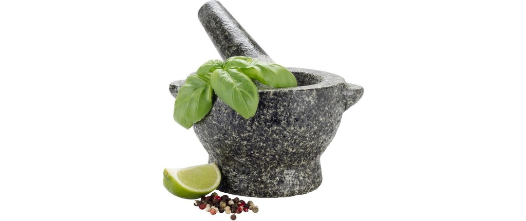 Nouvel Mortier et pilon 15.5 x 14.5 x 10 cm, pierre
