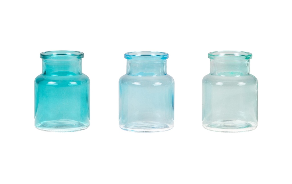 CHALET Ensemble de vases S 3 pièces, 7.5 cm, Bleu