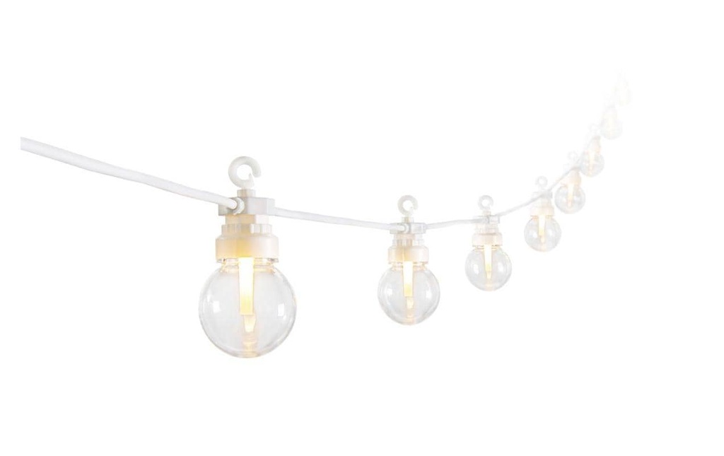 STT Guirlande lumineuse Solar Nostalgic, 10 LEDs, 2.7m, blanc