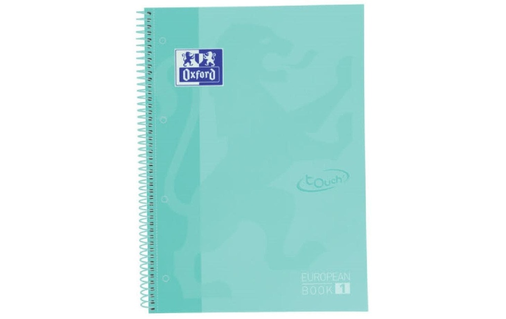 Oxford Bloc-notes School Touch A4+, ligné, menthe pastel