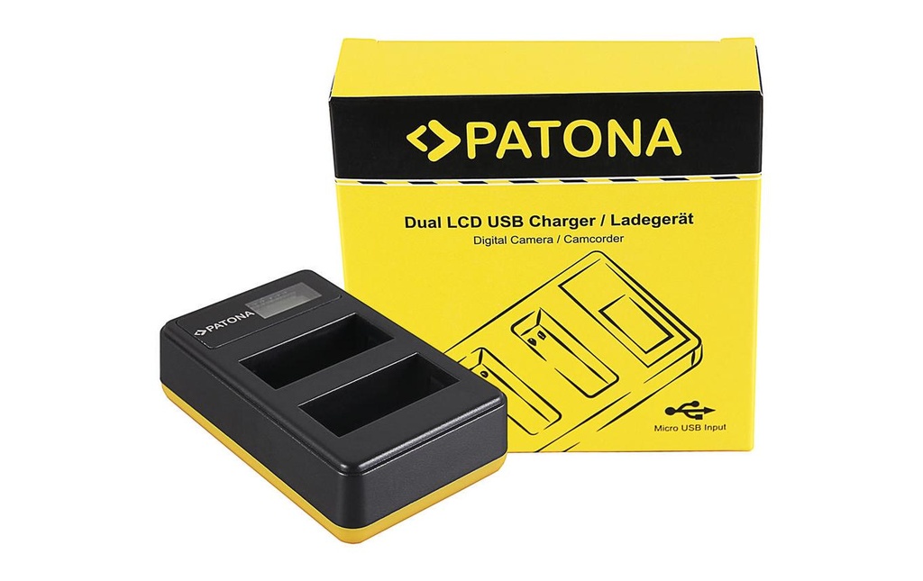 Patona Chargeur Dual LCD USB Canon LP-E8