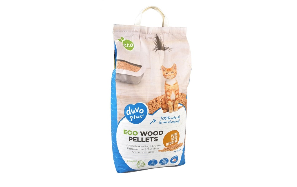 duvoplus Litière pour chat Granulés de bois Eco 3.6 kg