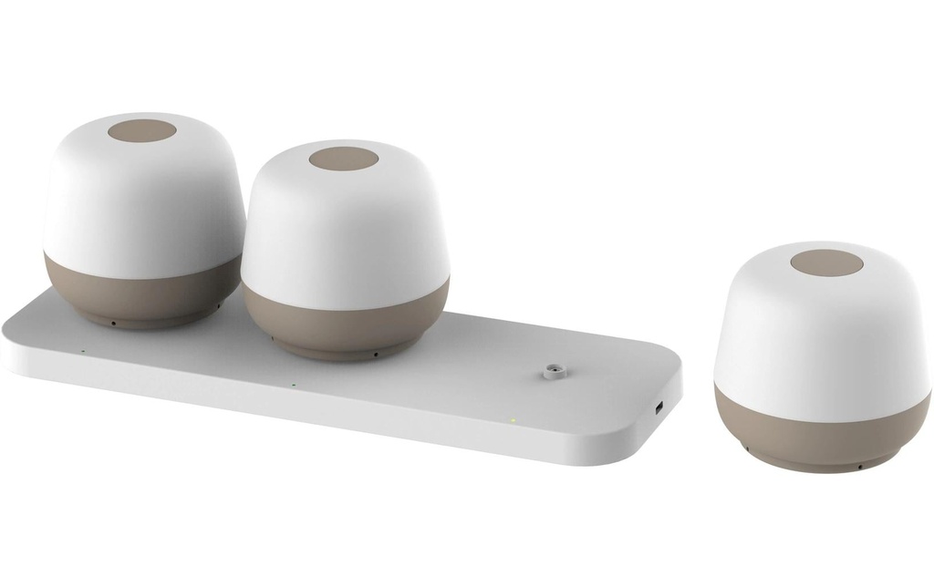 Schönenberger Lampe de table à accu MoveGlow Set de 3 pièces, sable