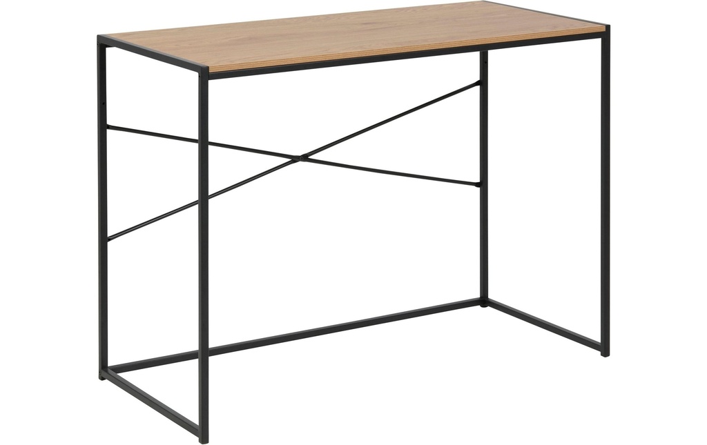 AC Design Table Seaford, noir mat / chêne sauvage mat