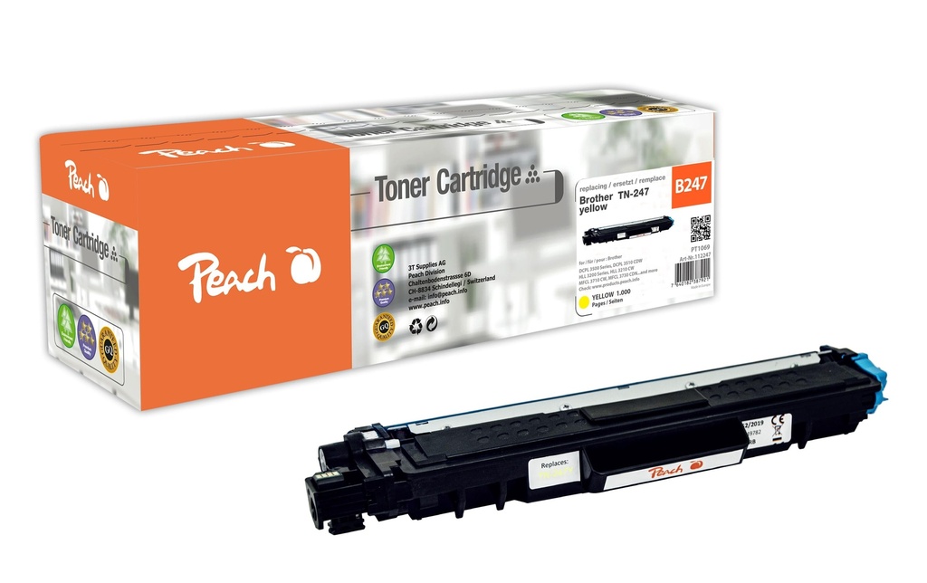 Peach Toner Brother TN-247Y Jaune