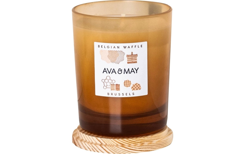 AVA & MAY Bougie parfumée Belgian Waffle 180 g