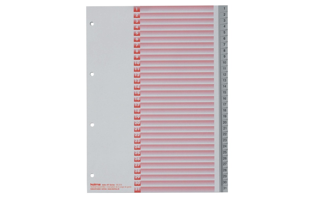 KOLMA Répert.Kolmafl.A4 1-31 gris
