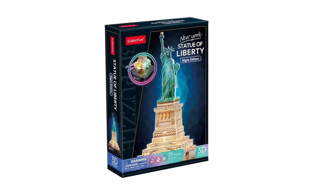 CubicFun Statue de la Liberté LED 79 pièces