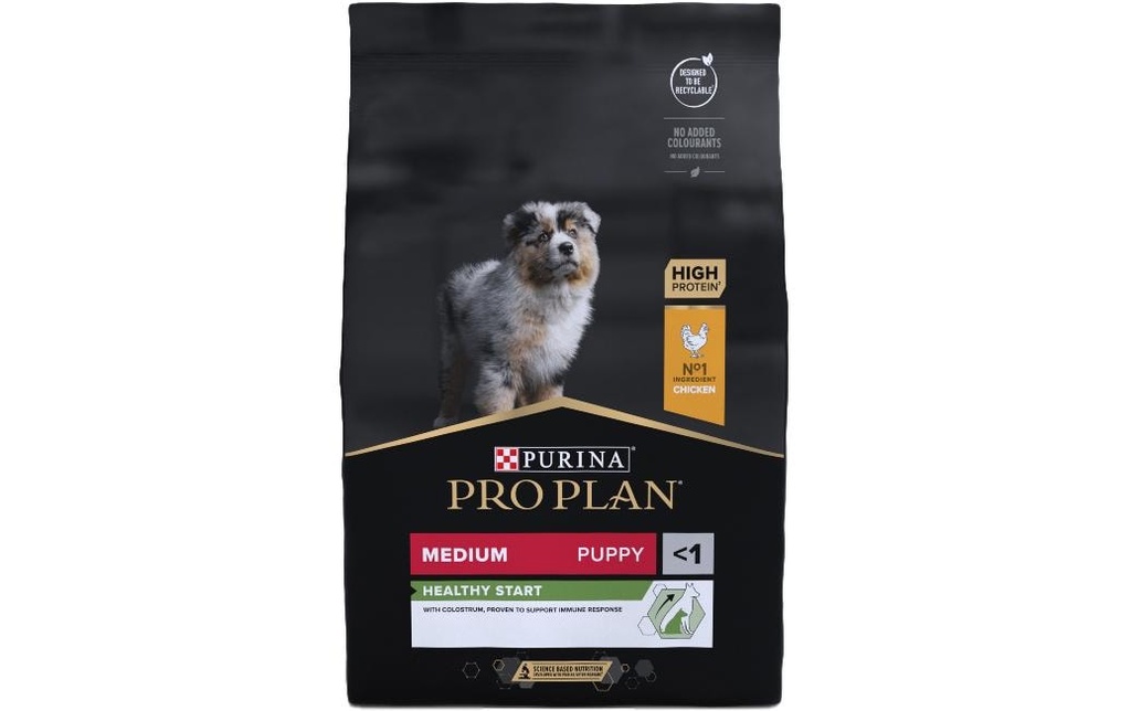 Purina Pro Plan Alimentation sèche M Puppy Healthy Start Poulet, 3 kg