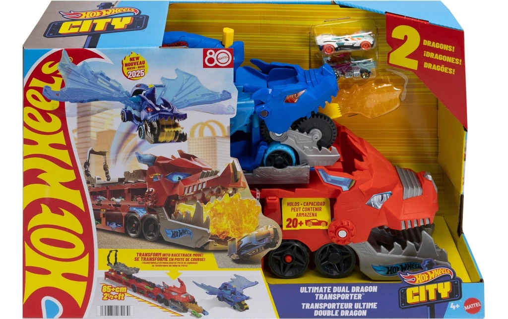 Hot Wheels City Transporteur de cerf-volant 2 en 1