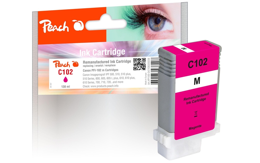 Peach Encre Canon PFI-102 Magenta