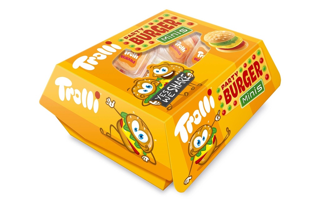 Trolli Bonbons gommeux Mini Burger Box 150 g
